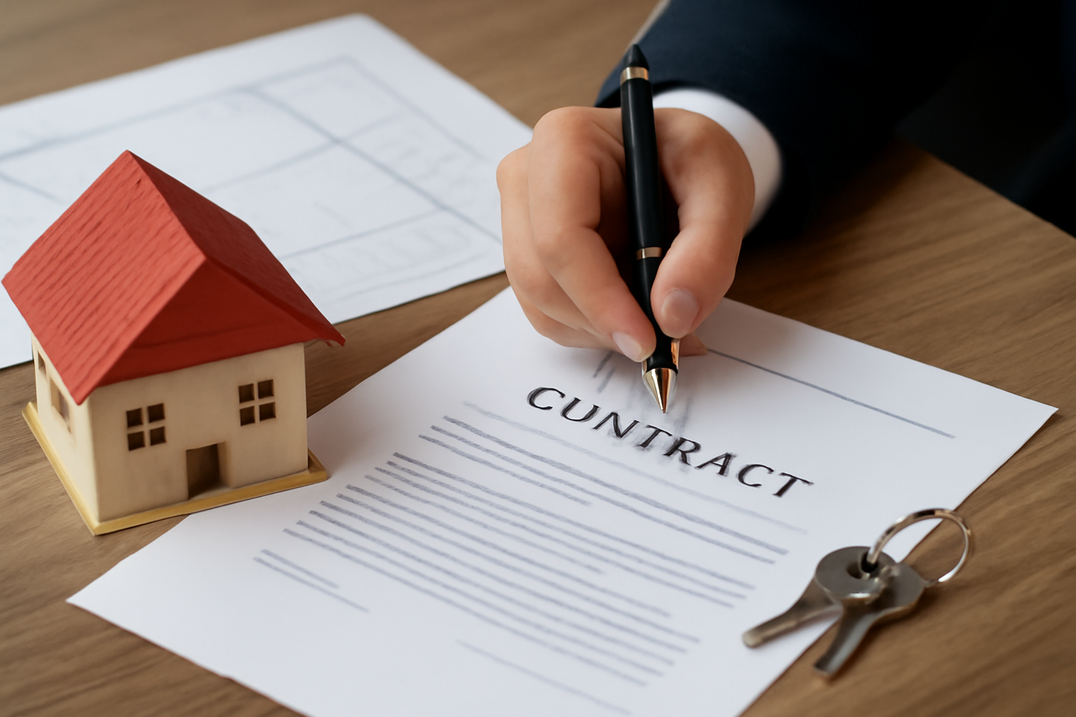 "Assinatura de Contrato de Compra e Venda de Terreno"